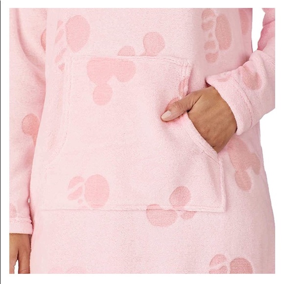 Disney pink Large & XL Fleece Hoodie Robe NWT - Picture 4 of 8